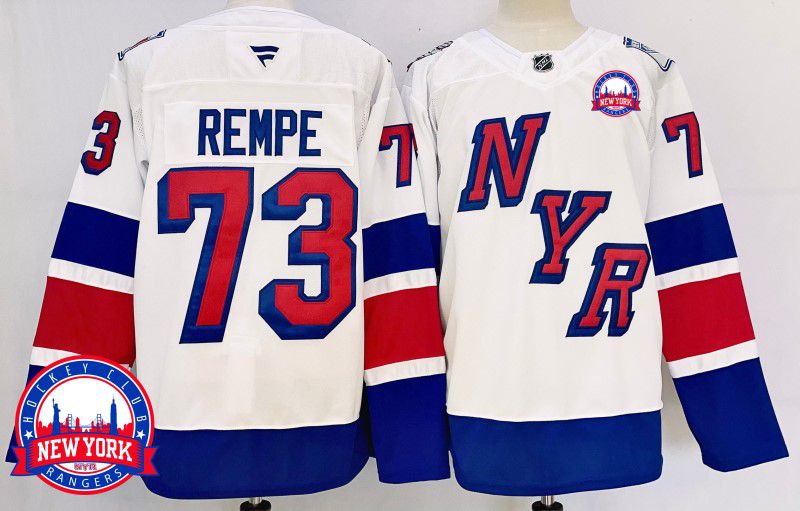 Men New York Rangers 73 Rempe White Fanatics 2025 NHL Jersey style 5